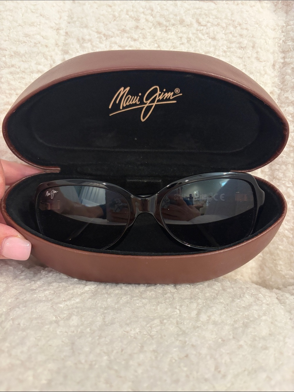 Maui Jim Women's Black Sunglasses with Brown Case